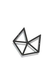 Flora - Pyramid Wandspalier - 40 - schwarz - outdoor