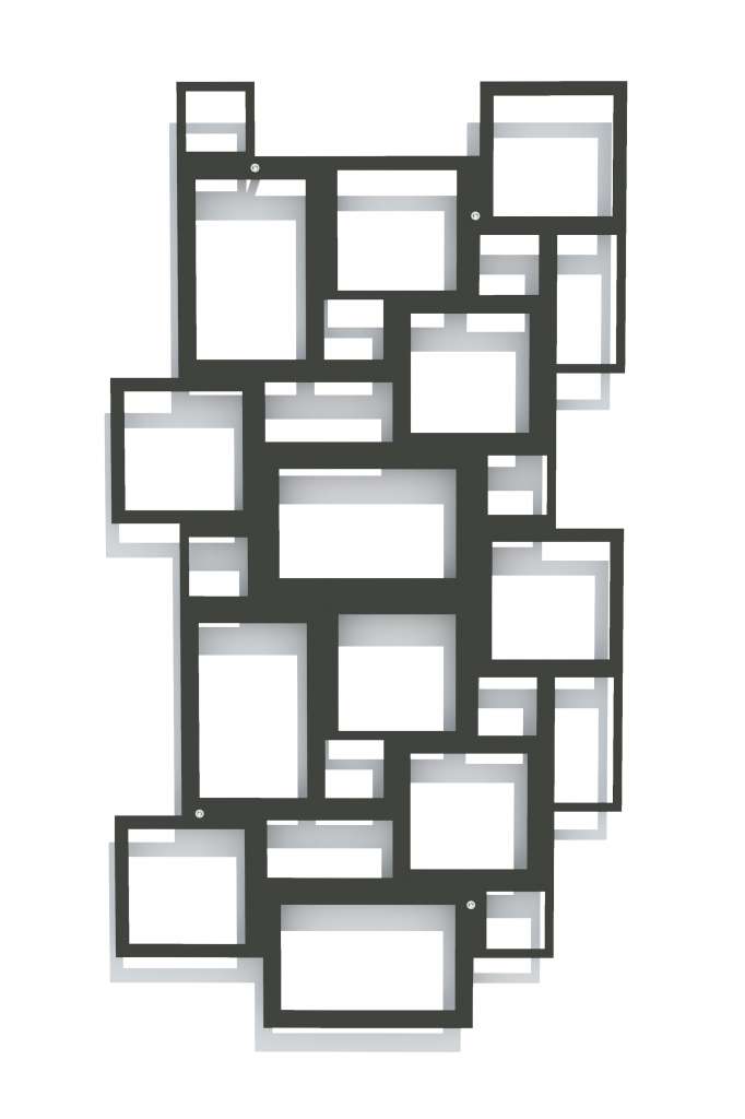 Flora - Rom Wandspalier - 100 - schwarz - outdoor