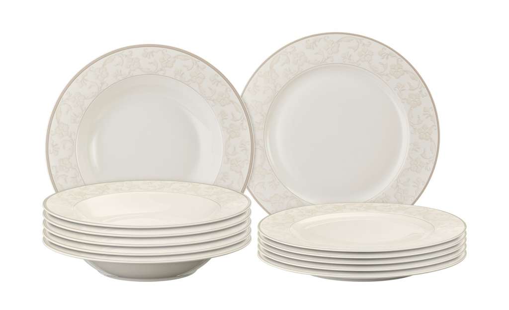Ritzenhoff & Breker Service  Isabella ¦ weiß ¦ Porzellan Geschirr > Geschirrsets > Tafelservice - Höffner