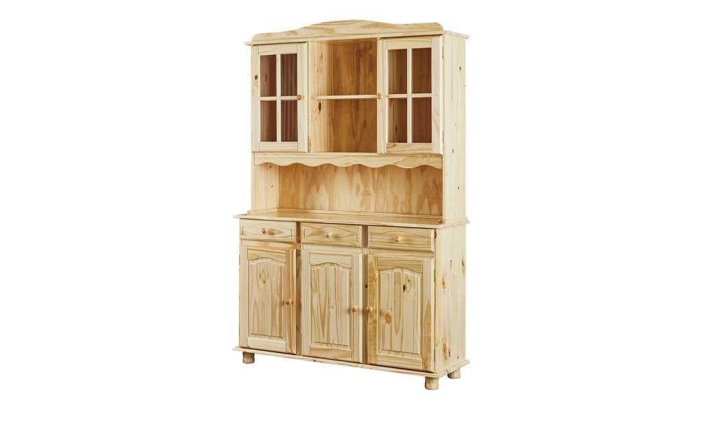 Buffet  Tivoli ¦ holzfarben ¦ Maße (cm): B: 130 H: 198 T: 43 Kommoden & Sideboards > Vitrinen - Höffner