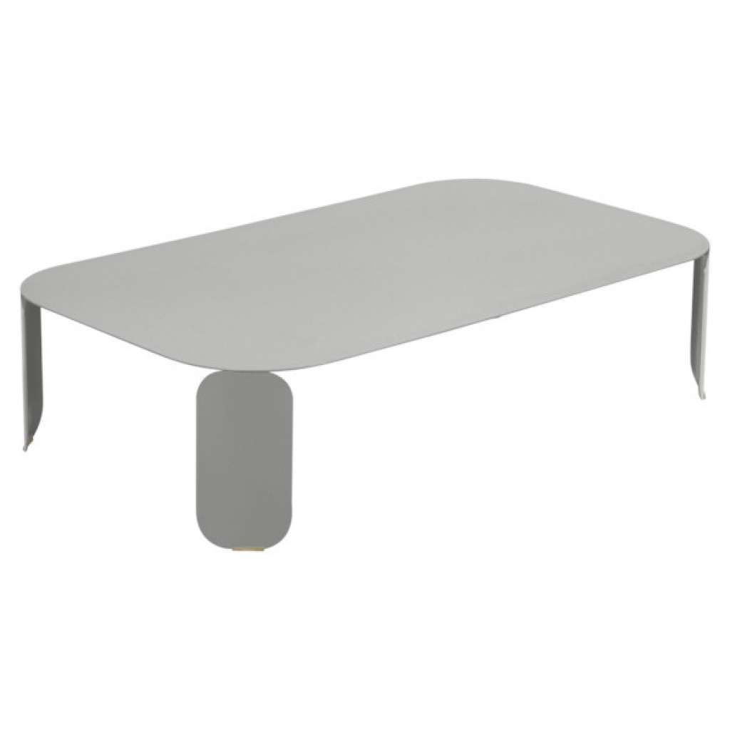 Fermob - Bebop Tisch rechteckig H 29 cm - Metallgrau 38 - indoor