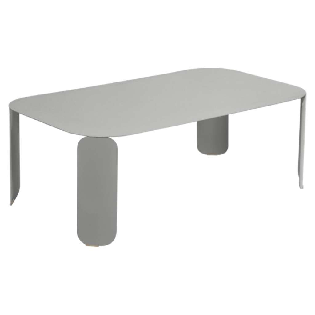 Fermob - Bebop Tisch rechteckig H 42 cm - Metallgrau 38 - indoor
