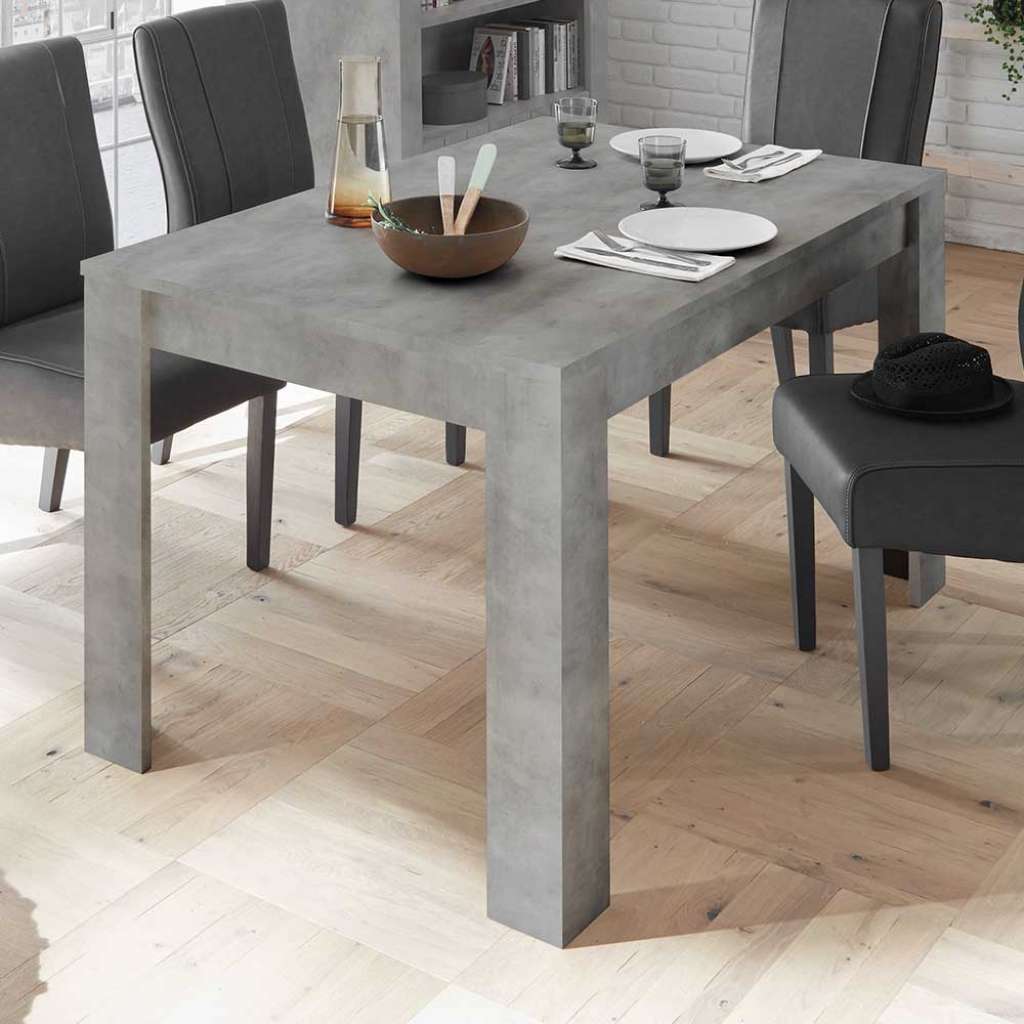 Esszimmertisch in Beton Grau verlängerbar