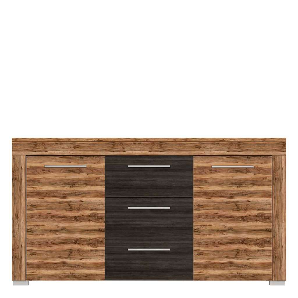 Sideboard in Apfelbaumfarben und Dunkelbraun 160 cm breit
