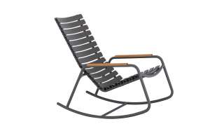 Houe - Clips Schaukelstuhl - Bambus Armlehne - lehmgrau - outdoor