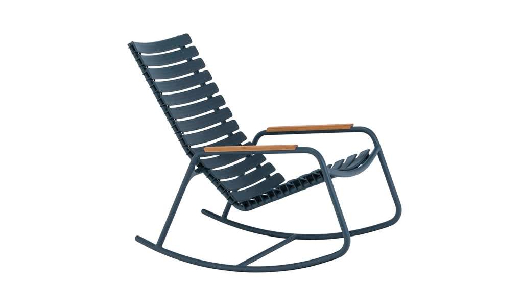 Houe - Clips Schaukelstuhl - Bambus Armlehne - nachtblau - outdoor