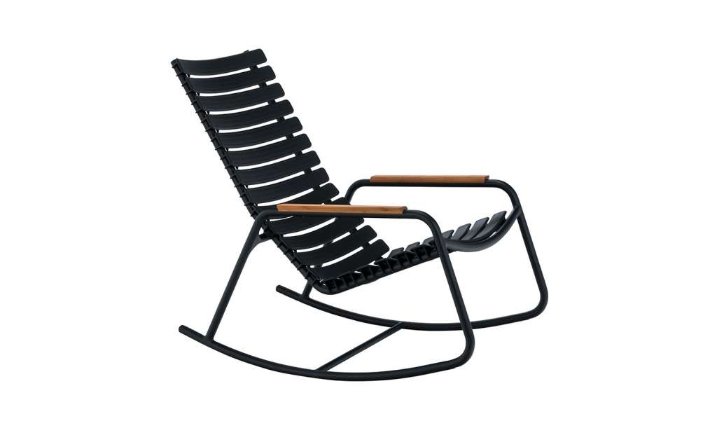Houe - Clips Schaukelstuhl - Bambus Armlehne - schwarz - outdoor