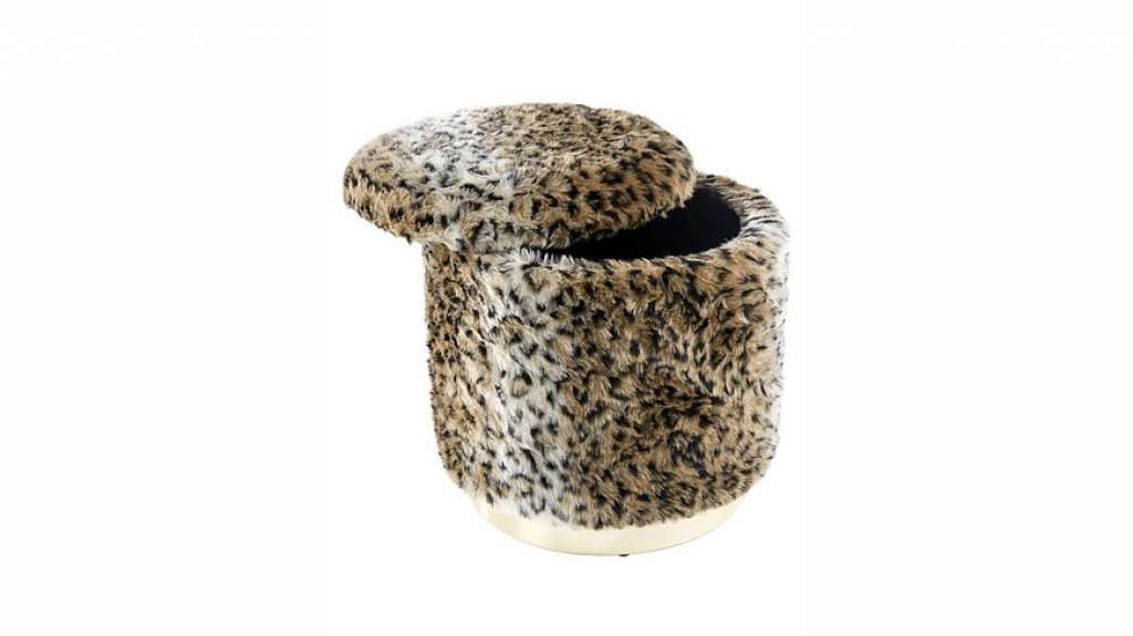 heine home Hocker im modischen Leoprint