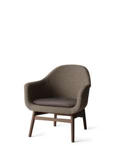 Menu - Harbour Lounge Chair - schwarze Eiche - Savanna grau - Kissen Nuance 40783 - indoor