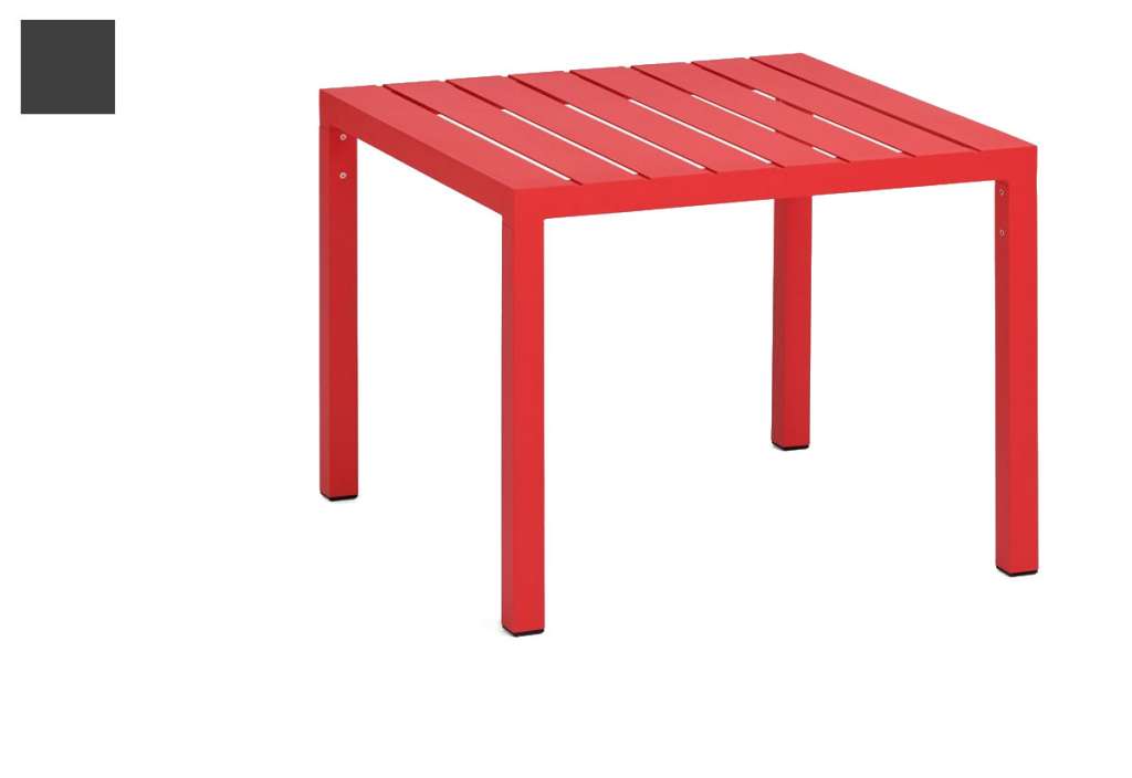 Weishäupl - Flow Tisch - 90 cm - grau-metallic - outdoor