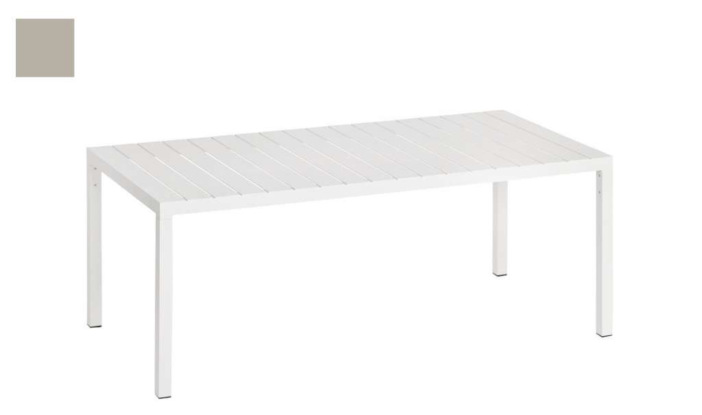 Weishäupl - Flow Tisch - 200 cm - lichtgrau - outdoor