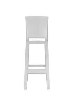 Kartell - One More mit ovaler Rückenlehne - weiß - Sitzhöhe 75 cm - indoor