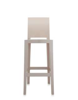 Kartell - One More mit ovaler Rückenlehne - sandfarben - Sitzhöhe 75 cm - indoor