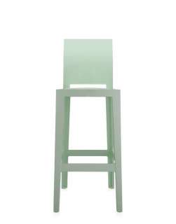 Kartell - One More mit ovaler Rückenlehne - grün - Sitzhöhe 75 cm - indoor