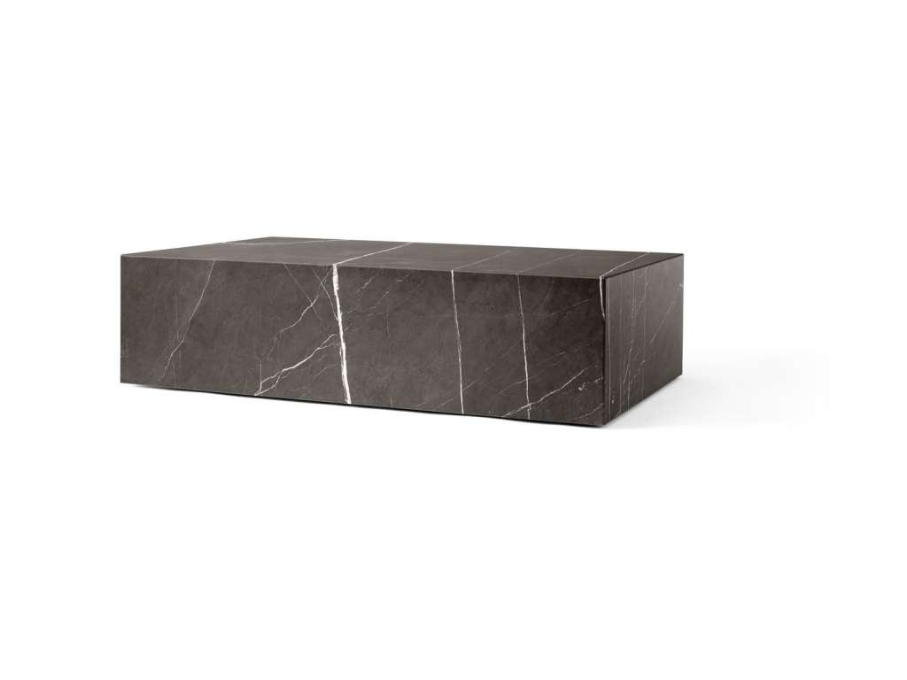 Menu - Plinth Tisch - Brown Grey Marble - low - indoor