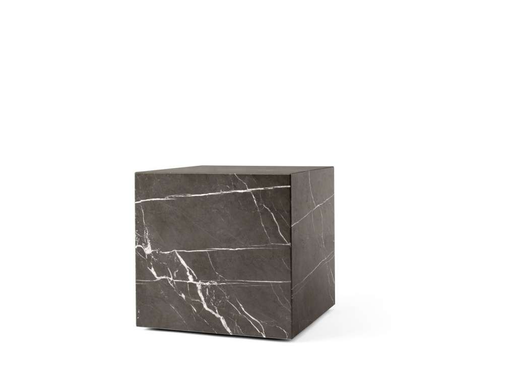 Menu - Plinth Tisch - Brown Grey Marble - cubic - indoor