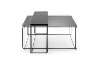 Freistil Rolf Benz - Freistil 182 Couchtisch - Parsolglas - 105x25 cm - indoor