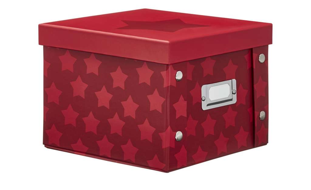 Aufbewahrungsbox  Stars Rubin ¦ rot ¦ Metall, Pappe ¦ Maße (cm): B: 20,5 H: 15,5 T: 21,5 Regale > Regal-Aufbewahrungsboxen - Höffner
