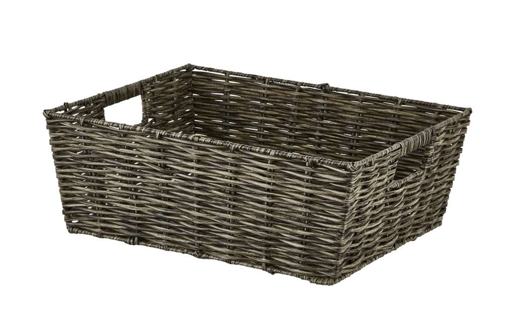 Aufbewahrungskorb ¦ grau ¦ Kunststoff ¦ Maße (cm): B: 35 H: 30 T: 13 Regale > Regal-Aufbewahrungsboxen - Höffner
