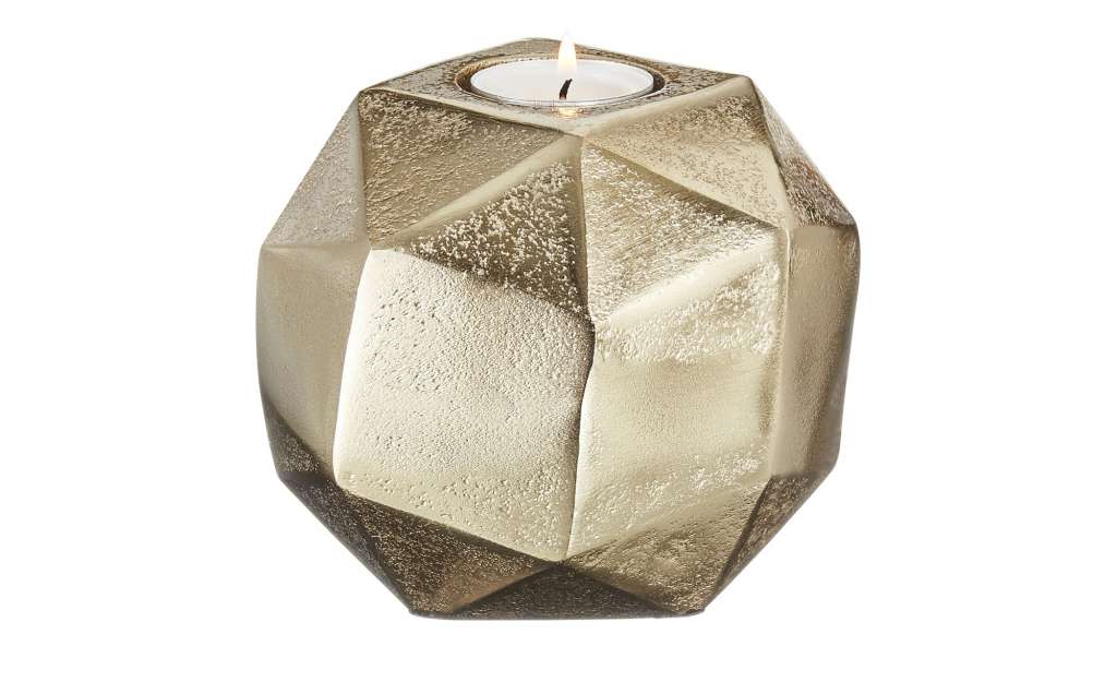 Teelichthalter ¦ creme ¦ Metall ¦ Maße (cm): H: 13 Ø: [11.5] Dekoration > Kerzen & Lichter > Kerzenständer - Höffner