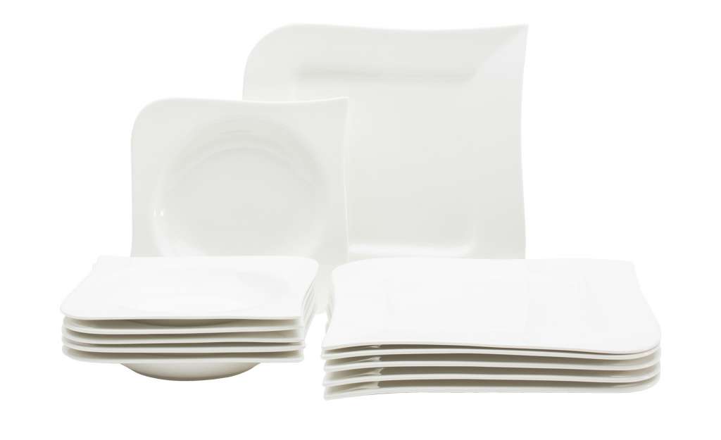 Ritzenhoff & Breker Tafelservice 12-teilig  Melodie ¦ weiß ¦ Porzellan Geschirr > Geschirrsets > Tafelservice - Höffner