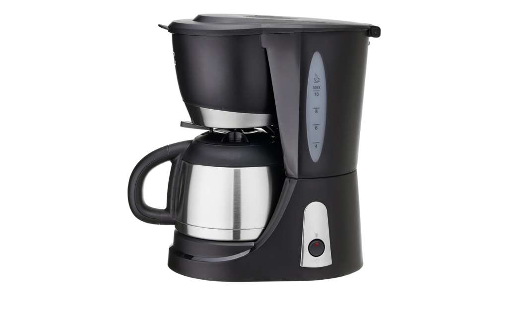 KHG Thermo-Kaffeeautomat  TKA-102 (SE) ¦ schwarz ¦ Edelstahl, Kunststoff ¦ Maße (cm): B: 26 H: 30 T: 18,5 Elektrokleingeräte > Kaffee & Espressomaschinen - Höffner