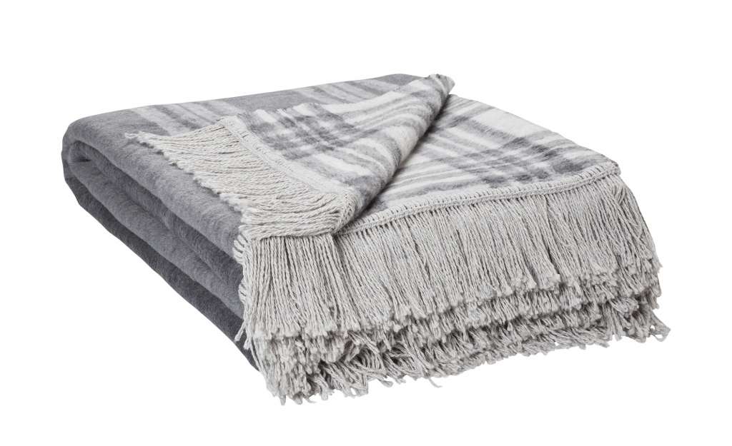Belcampo Jacquard-Plaid  5099 Karo ¦ grau ¦ 60% Baumwolle, 40% Polyacryl ¦ Maße (cm): B: 130 Heimtextilien > Kuscheldecken - Höffner