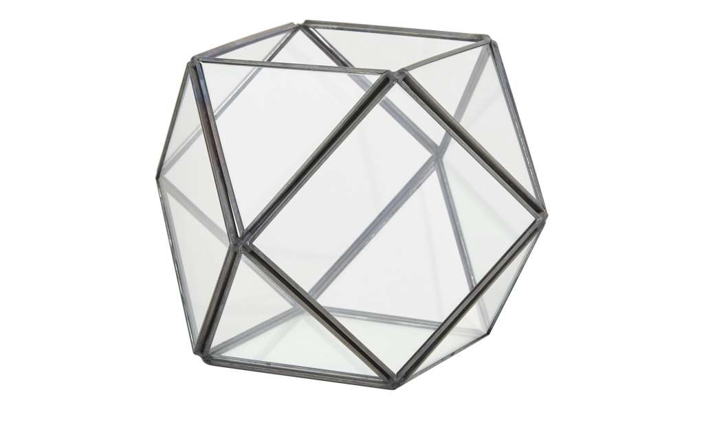 Windlicht ¦ transparent/klar ¦ Metall, Glas  ¦ Maße (cm): H: 12 Ø: [16.5] Dekoration > Laternen & Windlichter - Höffner