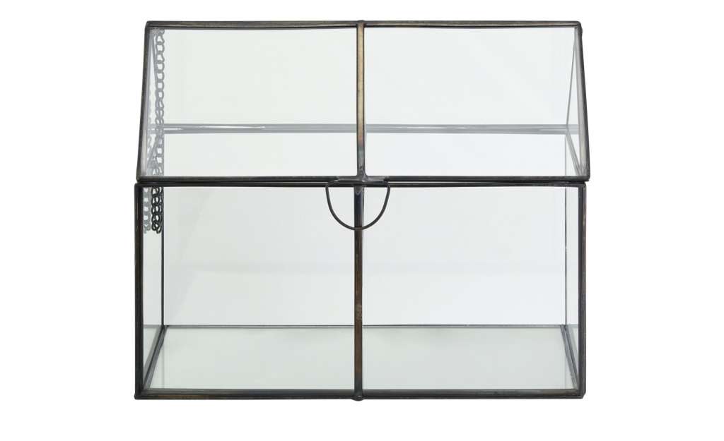 Deko-Gewächshaus ¦ transparent/klar ¦ Metall, Glas  ¦ Maße (cm): B: 20 H: 16,5 T: 11 Dekoration > Laternen & Windlichter - Höffner