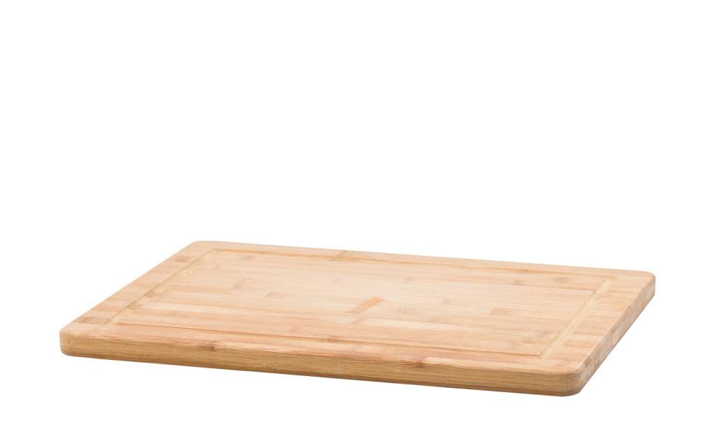 KHG Schneidebrett mit Saftrille ¦ holzfarben ¦ Bambus ¦ Maße (cm): B: 40 H: 1,8 T: 30 Küchenzubehör & Helfer > Schneidebretter - Höffner
