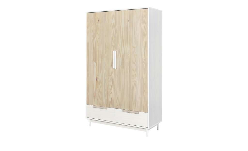 Kleiderschrank, 2-türig  Pius ¦ holzfarben ¦ Maße (cm): B: 127 H: 56 T: 209 Schränke > Schranksysteme - Höffner