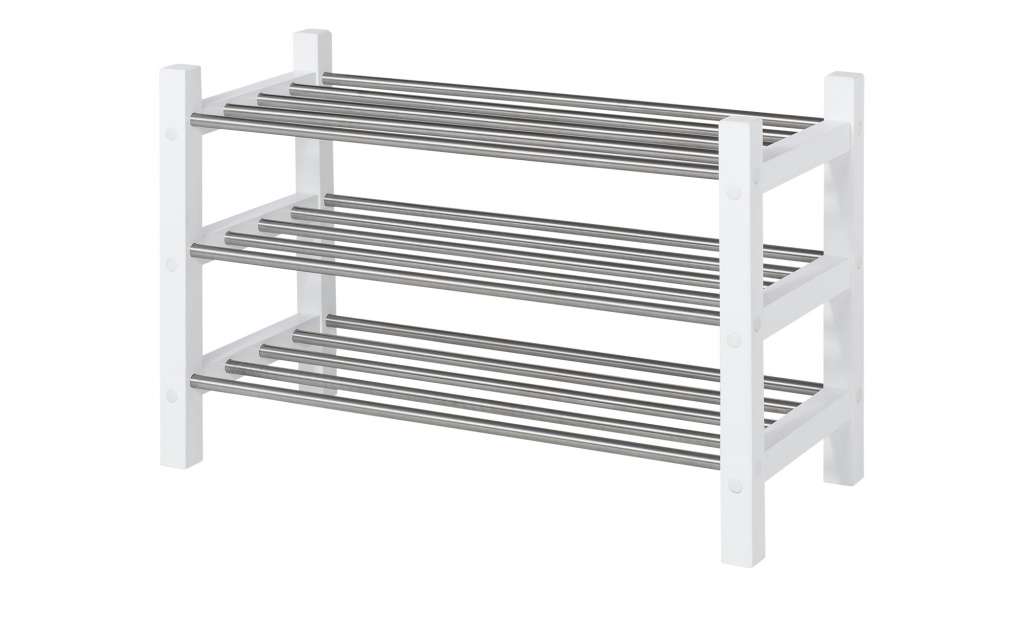 Schuhregal  Arco ¦ weiß ¦ Maße (cm): B: 72 H: 48 T: 32 Regale > Schuhregale - Höffner