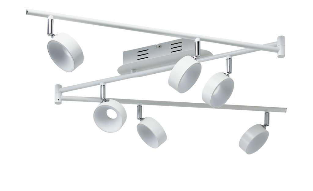 KHG LED-Spot, 6-flammig weiß ¦ weiß ¦ Maße (cm): B: 8,5 H: 20,5 Lampen & Leuchten > LED-Leuchten > LED-Strahler & Spots - Höffner