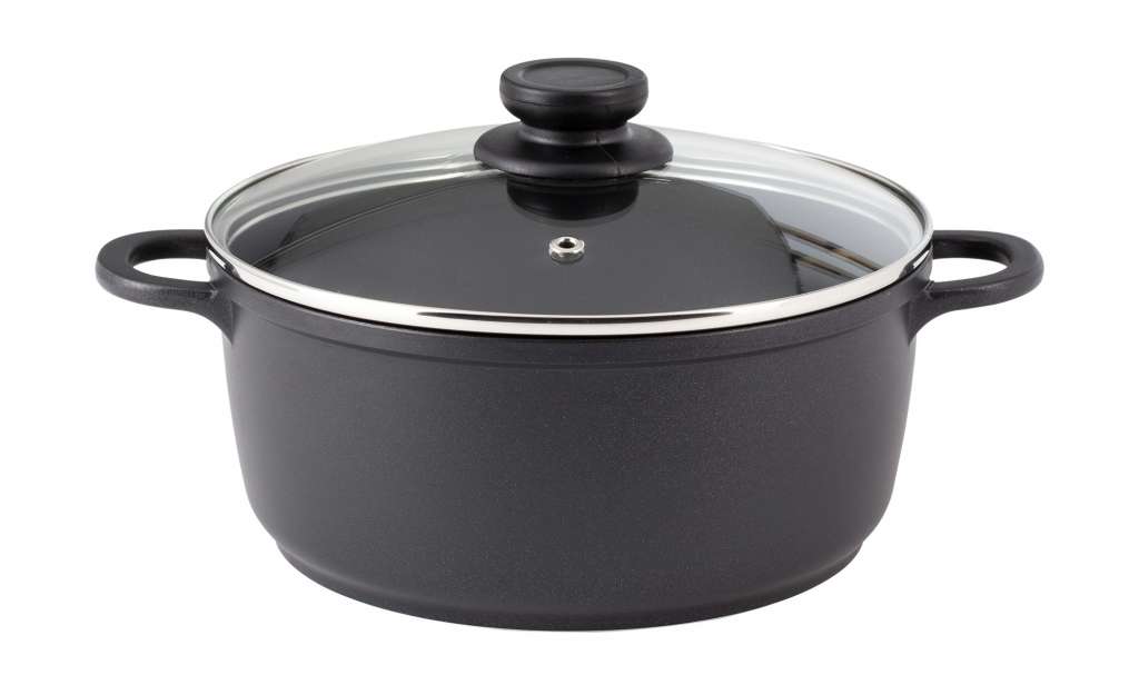 KHG Kochtopf 24cm ¦ schwarz ¦ Aluminium-Guss ¦ Maße (cm): H: 11,5 Ø: [24.0] Töpfe & Pfannen & Zubehör > Töpfe - Höffner