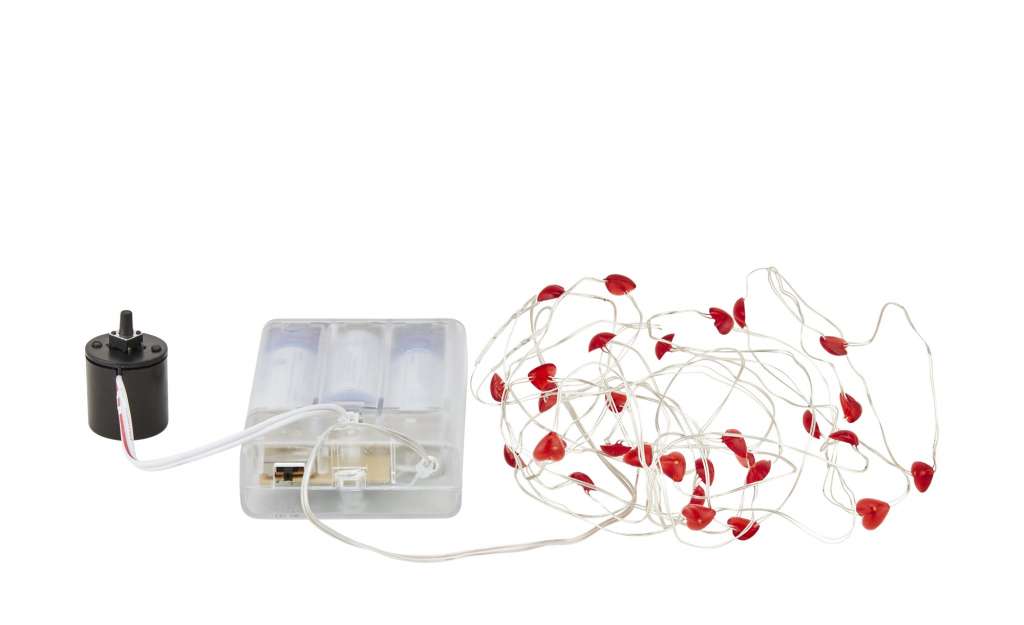 for friends LED Lichterkette  Herz ¦ rot ¦ Maße (cm): B: 17,5 H: 10,1 T: 2,4 Lampen & Leuchten > Innenleuchten > Lichterketten & Dekoleuchten - Höffner