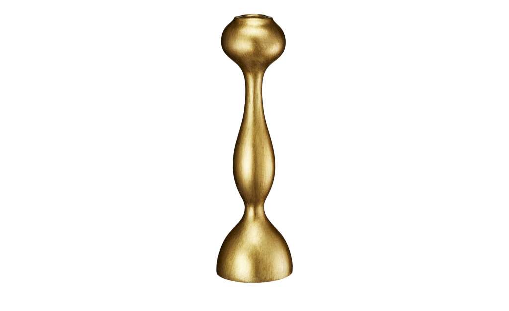 Kerzenständer ¦ gold ¦ Polyresin (Kunstharz) ¦ Maße (cm): H: 27 Ø: [8.0] Dekoration > Kerzen & Lichter > Kerzenständer - Höffner
