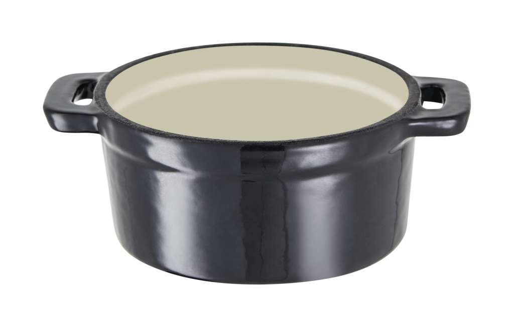 Meisterkoch Mini-Kasserolle mit Deckel ¦ schwarz ¦ Gußeisen ¦ Maße (cm): H: 4,8 Ø: [10.0] Töpfe & Pfannen & Zubehör > Töpfe - Höffner