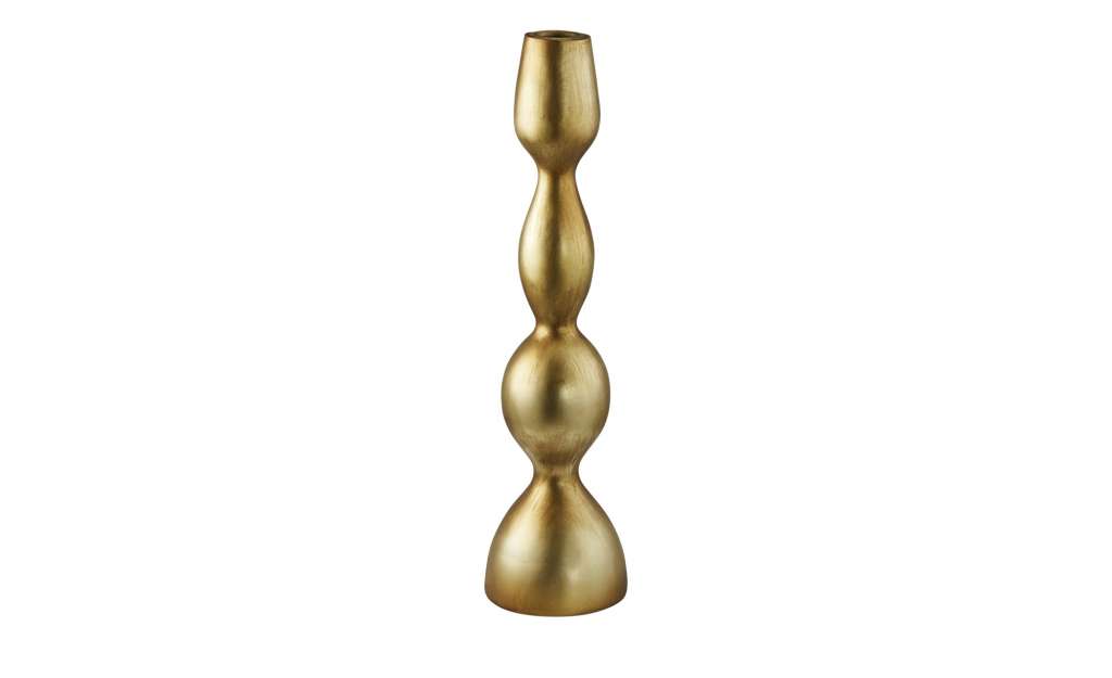 Kerzenständer ¦ gold ¦ Polyresin (Kunstharz) ¦ Maße (cm): H: 32 Ø: [8.0] Dekoration > Kerzen & Lichter > Kerzenständer - Höffner