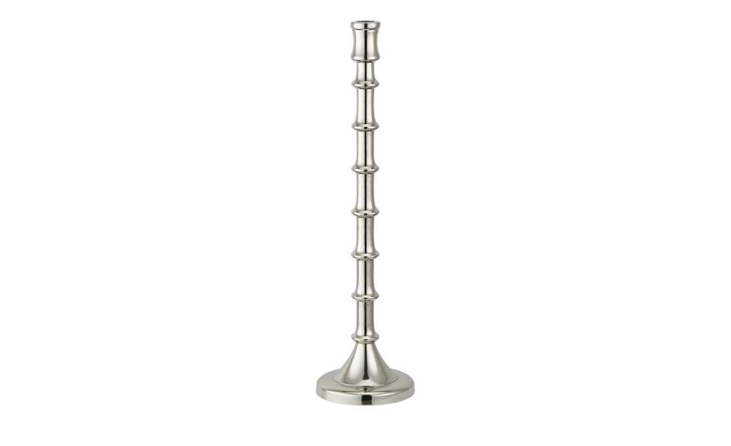 Kerzenhalter ¦ silber ¦ Aluminum ¦ Maße (cm): H: 46 Ø: [12.0] Dekoration > Kerzen & Lichter > Kerzenständer - Höffner