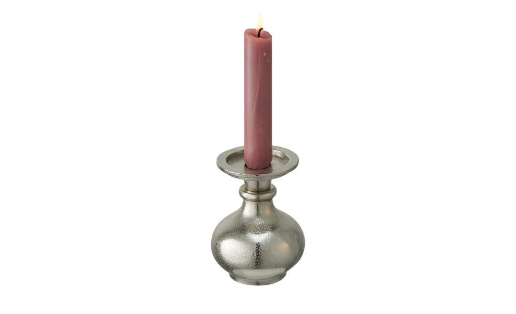 Kerzenständer ¦ silber ¦ Aluminum ¦ Maße (cm): H: 11,5 Ø: [8.0] Dekoration > Kerzen & Lichter > Kerzenständer - Höffner