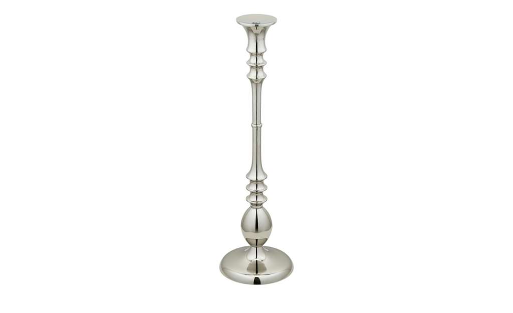 Kerzenhalter ¦ silber ¦ Aluminum ¦ Maße (cm): H: 59 Ø: [17.0] Dekoration > Kerzen & Lichter > Kerzenständer - Höffner