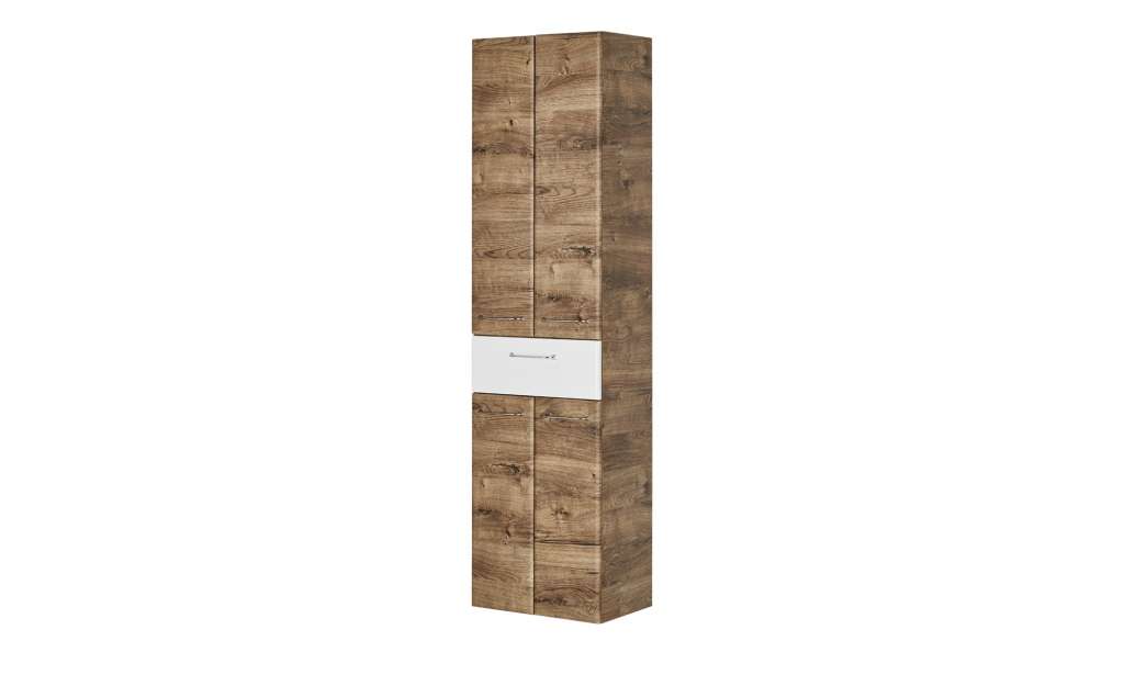 smart Hochschrank  Onda ¦ holzfarben ¦ Maße (cm): B: 50 H: 185,5 T: 33 Schränke > Badschränke > Bad-Hochschränke - Höffner