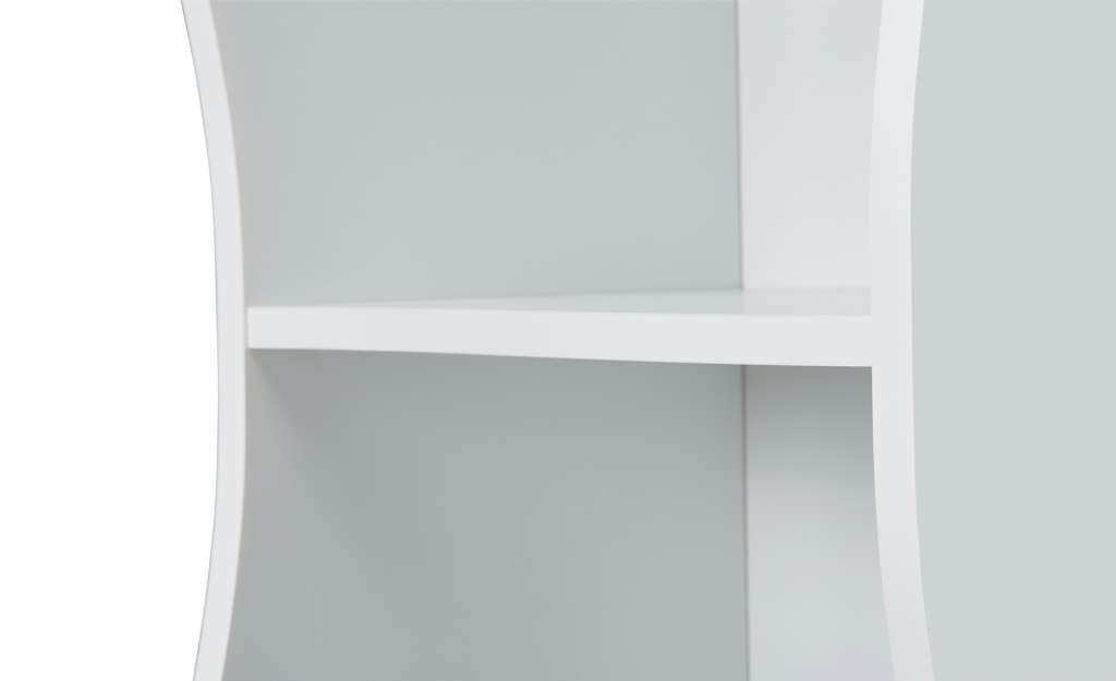 Regal  Curve ¦ weiß ¦ Maße (cm): B: 30 H: 180 T: 30 Regale > Bücherregale - Höffner