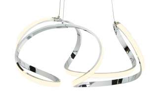 KHG LED-Pendelleuchte, geschwungen ¦ silber ¦ Maße (cm): H: 150 Ø: [52.0] Lampen & Leuchten > LED-Leuchten > LED-Pendelleuchten - Höffner
