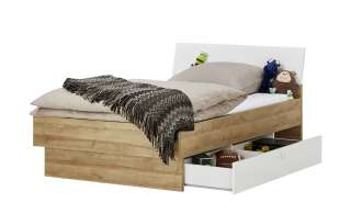 Bett  Bente ¦ weiß ¦ Maße (cm): B: 97 H: 91 T: 207 Kindermöbel > Kinderbetten - Höffner
