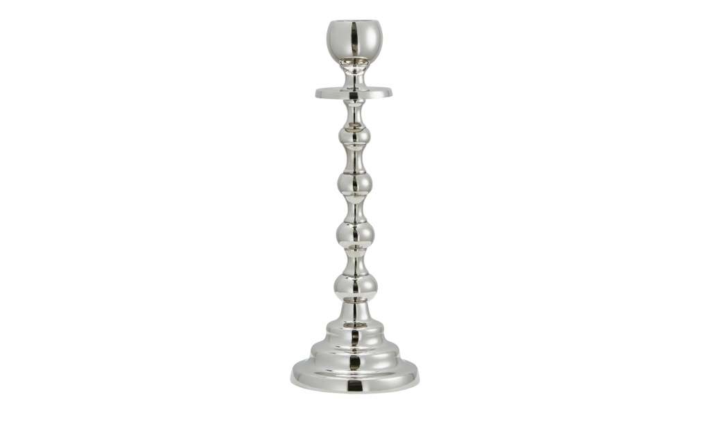 Kerzenständer ¦ silber ¦ Metall ¦ Maße (cm): B: 8 H: 23 T: 8 Dekoration > Kerzen & Lichter > Kerzenständer - Höffner