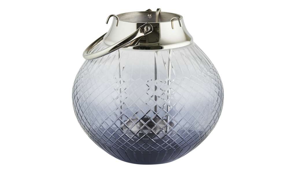 Windlicht ¦ silber ¦ Edelstahl, Glas , Aluminum ¦ Maße (cm): H: 25 Ø: [25.0] Dekoration > Laternen & Windlichter - Höffner