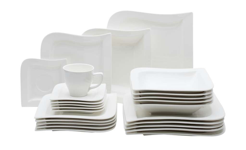 Peill+Putzler Kombiservice 30-teilig  Ancona ¦ weiß ¦ Porzellan Geschirr > Geschirrsets > Kombiservice - Höffner