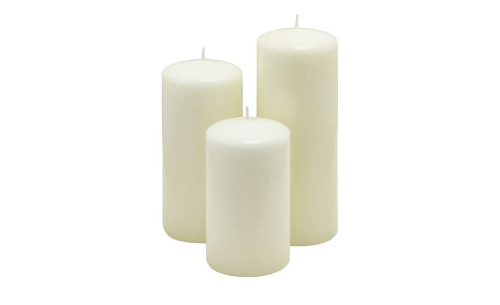 Laternenkerzen 3er-Set ¦ creme ¦ Wachs Dekoration > Kerzen & Lichter - Höffner