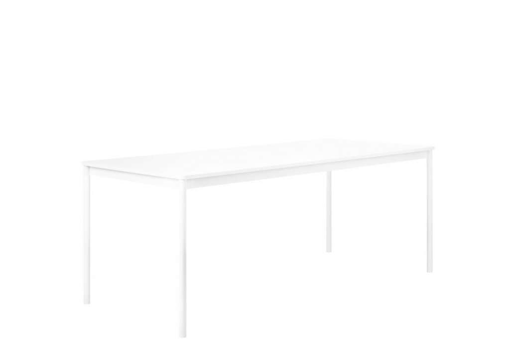 Muuto - Base Tisch rechteckig - weiß Laminate - indoor
